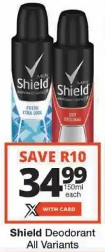 Checkers Hyper Shield Deodorant All Variants offer
