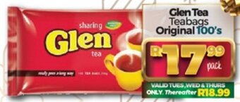 Take 'n Pay Glen Tea Teabags Original 100's offer