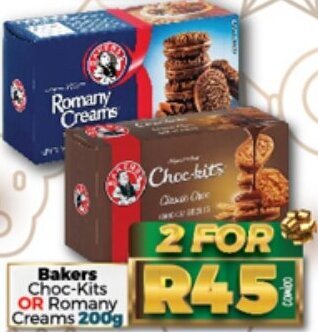 Bakers Choc-Kits Or Romany Creams 200g
