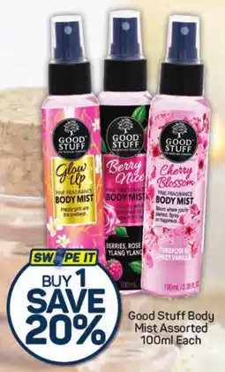 Pick n Pay Hypermarket Good Stuff Body Mist Assorted offer