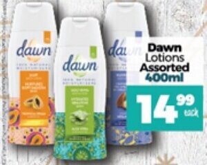 Take 'n Pay Dawn Lotions Assorted 400ml offer