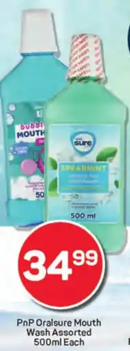 Pick n Pay Hypermarket PnP Oralsure Mouth Wash Assorted offer