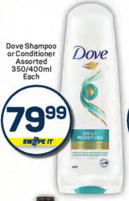 Pick n Pay Hypermarket Dove Shampoo or Conditioner Assorted offer