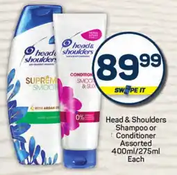 Pick n Pay Hypermarket Head & Shoulders Shampoo or Conditioner Assorted offer