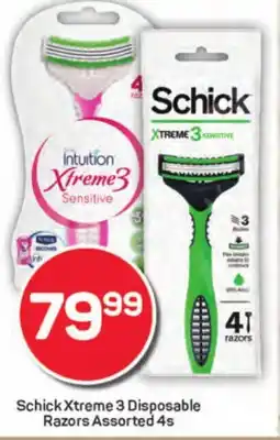 Schick Xtreme 3 Disposable Razors Assorted