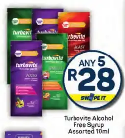Pick n Pay Hypermarket Turbovite Alcohol Free Syrup Assorted offer