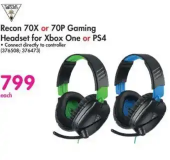 Makro Recon 70X or 70P Gaming Headset for Xbox One or PS4 offer