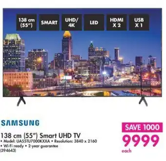 Makro Samsung 138cm 55" Smart UHD TV offer