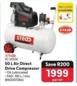 Makro STECO SC-2055K 50 L Air Direct Drive Compressor offer