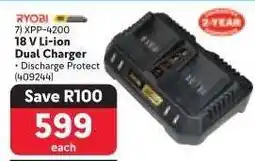 Makro Ryobi 18 V Li-ion Dual Charger offer