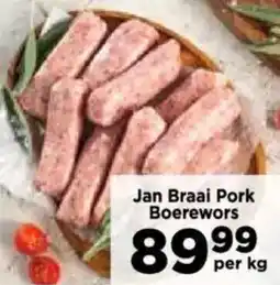 Food Lover's Market Jan Braai Pork Boerewors offer
