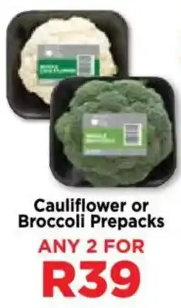Food Lover's Market Cauliflower or Broccoli Prepacks offer