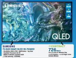 Incredible Connection SAMSUNG 75-inch Smart QLED 4K-75Q60D offer