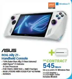 Incredible Connection ASUS ROG Ally Z1- Handheld Console offer
