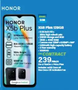 Incredible Connection HONOR X5b Plus 128GB offer