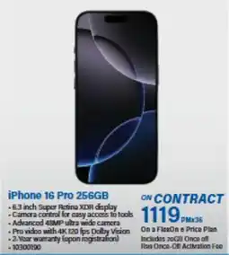 Incredible Connection iPhone 16 Pro 256GB offer