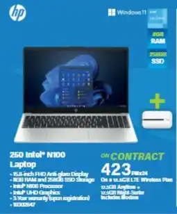 Incredible Connection HP 250 Intel N100 Laptop offer