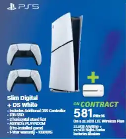 Incredible Connection PS5 Slim Digital + DS White offer