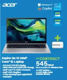 Incredible Connection Acer Aspire Go 15 Intel Core i5 Laptop offer