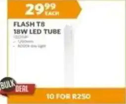 Flash t8 18w led tube