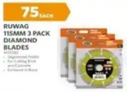 BUCO Ruwag diamond blades offer