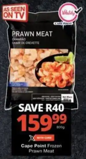 Checkers Hyper Cape Point Frozen Prawn Meat offer