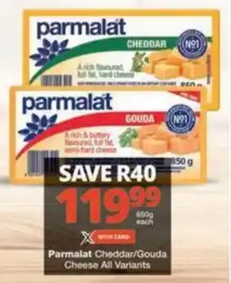 Checkers Hyper Parmalat Cheddar/ Gouda Cheese All Variants offer