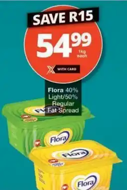 Checkers Hyper Flora 40% Light/ 50% Regular Fat Spread offer