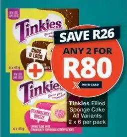 Tinkies Filled Sponge Cake All Variants