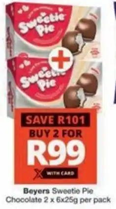 Checkers Hyper Beyers Sweetie Pie Chocolate offer