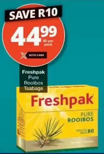 Checkers Hyper Freshpak Pure Rooibos Teabags offer