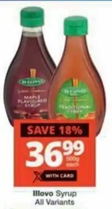Checkers Hyper Illovo Syrup All Variants offer