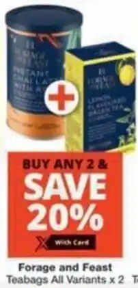 Checkers Hyper Forage and Feast Teabags All Variants offer