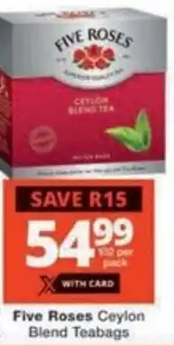 Five Roses Ceylon Blend Teabags