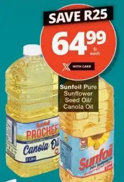 Checkers Hyper Sunfoil Pure Sunflower Seed Oil/ Canola Oil offer