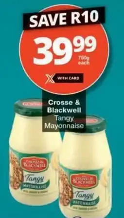 Checkers Hyper Crosse & Blackwell Tangy Mayonnaise offer