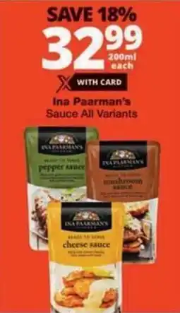 Ina Paarman's Sauce All Variants