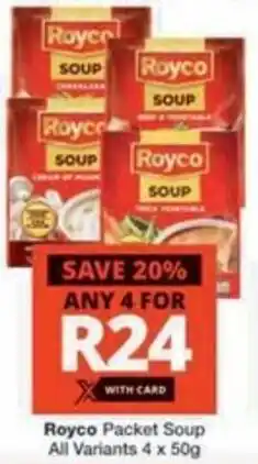 Checkers Hyper Royco Packet Soup All Variants offer