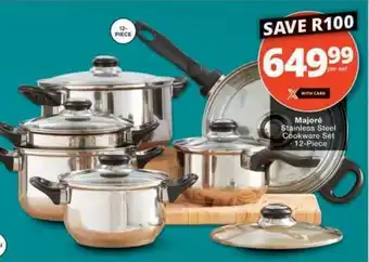 Checkers Hyper Majoré Stainless Steel Cookware Set offer