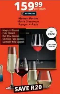 Maison Forine Marta Glassware Range