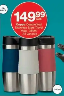 Checkers Hyper Cuppa Double Wall Stainless Steel Travel Mug offer