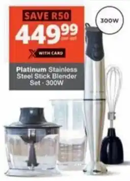 Checkers Hyper Platinum Stainless Steel Stick Blender Set offer