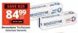 Checkers Hyper Sensodyne Toothpaste Selected Variants offer