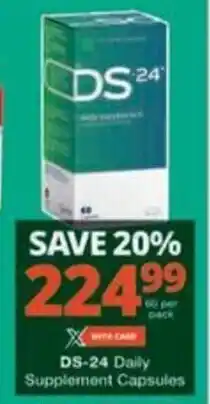 Checkers Hyper DS-24 Daily Supplement Capsules offer
