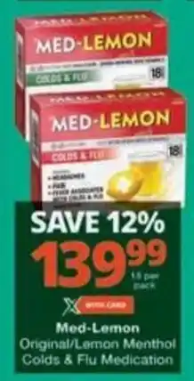 Checkers Hyper Med-Lemon Original/Lemon Menthol Colds & Flu Medication offer
