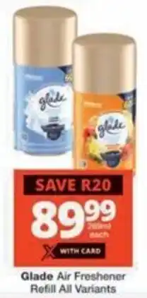 Glade Air Freshener Refill All Variants