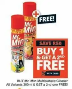 Buy Mr. Min Multisurface Cleaner All Variants & GET a 2nd one FREE