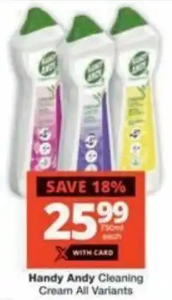 Checkers Hyper Handy Andy Cleaning Cream All Variants offer
