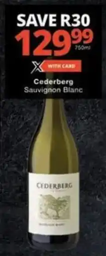 Checkers Hyper Cederberg Sauvignon Blanc offer