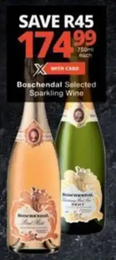 Checkers Hyper Boschendal Selected Sparkling Wine offer